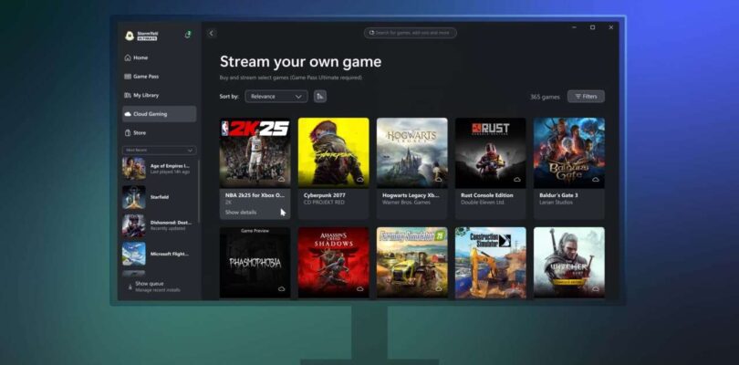 Xbox PC App Now Lets You Stream Your Own Games, Including Console Exclusives