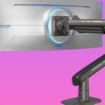 Reclamar algo de espacio de escritorio con un gran descuento en un soporte de monitor de servicio pesado, perfecto para pantallas ultraes