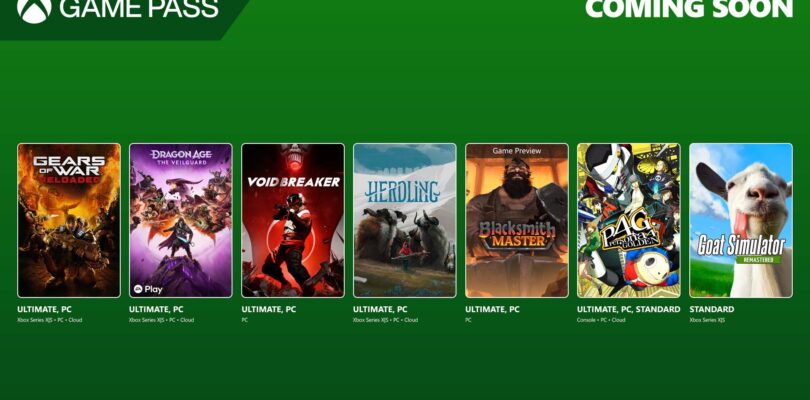 Veniendo a Game Pass: Gears of War: Reloaded, Dragon Age: The Veilguard, Void/Breaker y más