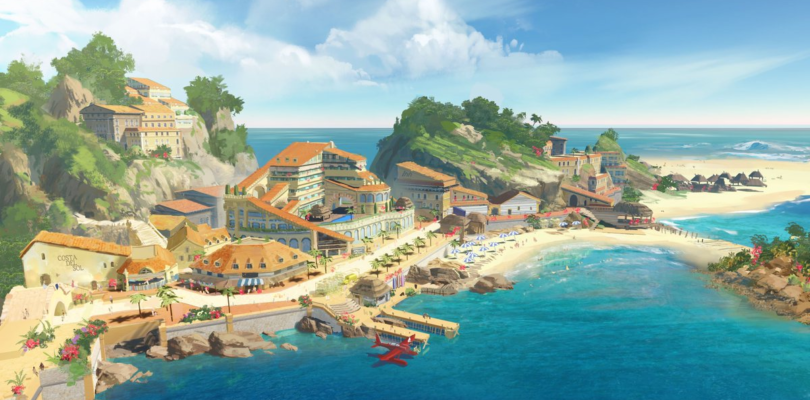 FFVII Rebirth Concept Art muestra a Costa del Sol en Remake