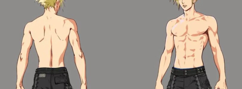 FFVII Rebirth Cloud Wild Surf Swimsuit Designed to Reference Zack