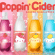 Los personajes de Sanrio aparecen en sus propias botellas de sidra poppin ‘