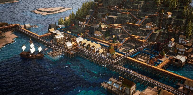 Build Island Factory Towns for Fat Cats en Whiskerwood, el último simulador de estrategia hollín de Happaded Horse y Railgrade Devs