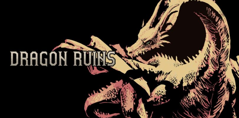 Una leyenda espera en ruinas de dragón rastreador de mazmorras retro