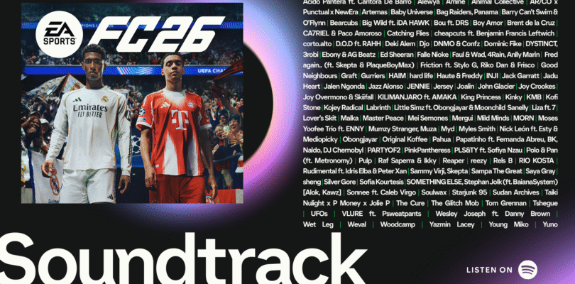 EA SPORTS FC 26 Banda sonora revelada, presenta a Ed Sheeran, Fred Again … y un futbolista profesional primero
