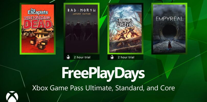 Free Play Days – The Escapists: The Walking Dead, Bad North, Rogue Waters y Empyreal
