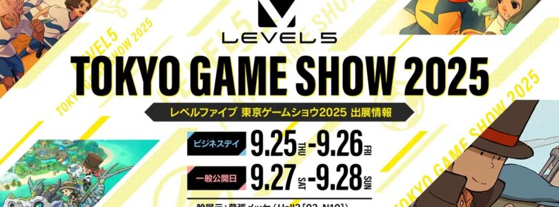 Nivel 5 TGS ​​2025 Booth tiene al profesor Layton, inazuma once juegos