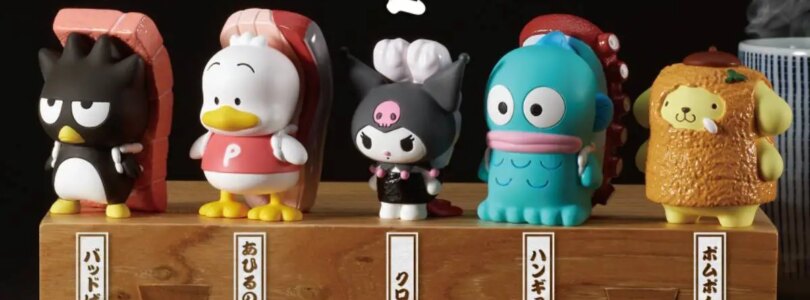 Más personajes de Sanrio Sushi Gacha Toys debut en septiembre