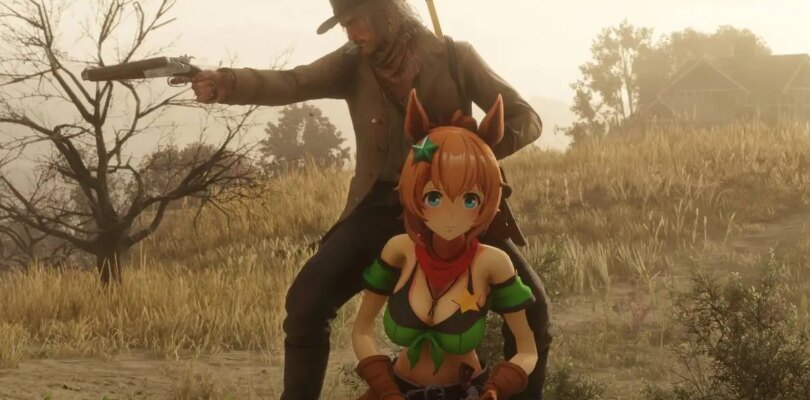 Transporte taiki de Umamusume modificado en Red Dead Redemption 2