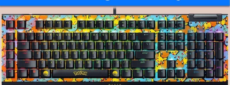 Ahorre a lo grande en el teclado y los auriculares para juegos con temática de Pokémon de Razer