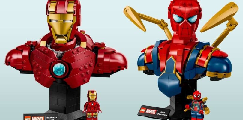 Los nuevos bustos de Spider-Man y Iron Man de Lego obtienen descuentos por tiempo limitado