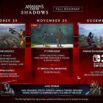 La hoja de ruta de Assassin’s Creed Shadows confirma la actualización 2 de Parkour para el 28 de octubre y la nueva Story Quest llegará en noviembre