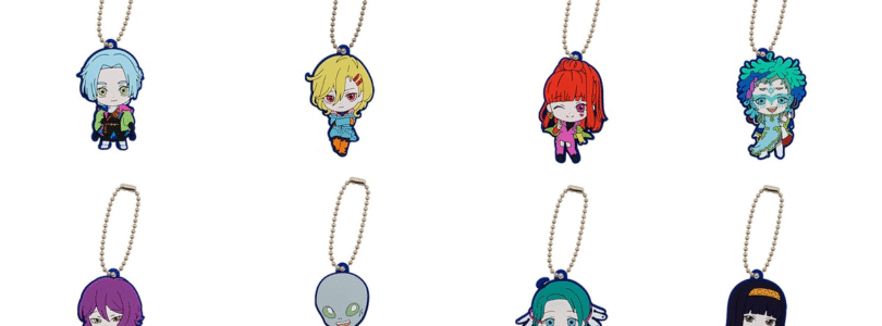 Keykains de goma de Gnosia para aparecer en Gashapon Machines