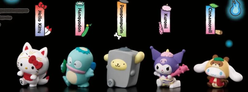 El set de figuras Yokai de Hello Kitty y sus amigos llega para Halloween