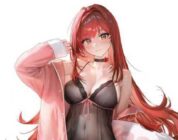 Caperucita Roja con su preciado disfraz rojo