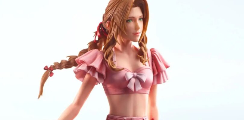 La siguiente figura de artes estáticas ffvii es aerith en su traje de baño de renacimiento