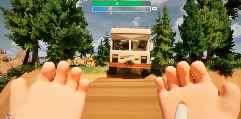 ¿RV ya llegó? es un juego cooperativo de papá sobre cómo hacer un muy mal trabajo conduciendo a casa después de tus vacaciones en autocaravana.