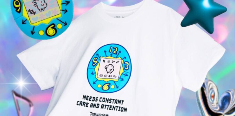 La colección Uniqlo Tamagotchi incluye camisetas y una mascota virtual