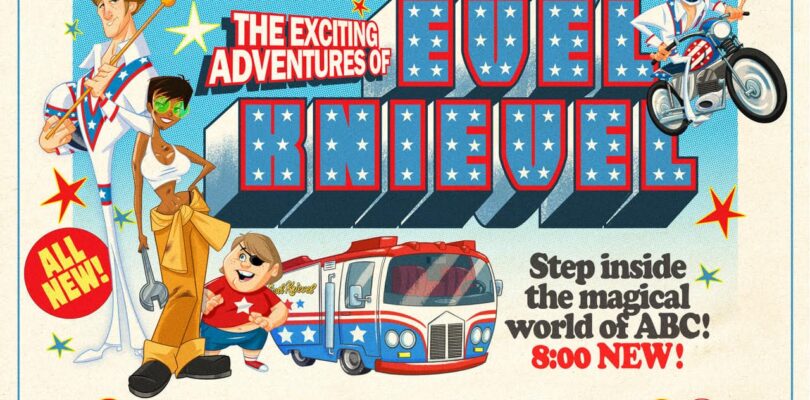 Evel Knievel Kickstarter Vintage Posters muestran exageración como solía ser