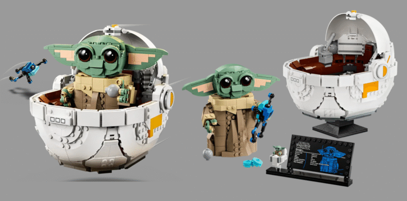 Star Wars Baby Yoda con modelo Lego Hover Pram obtiene un gran descuento