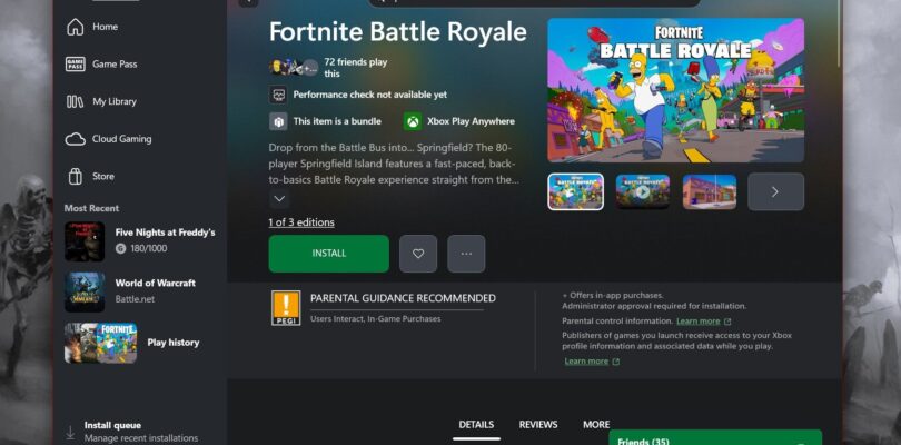 Fortnite para dispositivos Xbox PC y Xbox Ally actualmente no funciona para muchos, pero hay una solución en camino