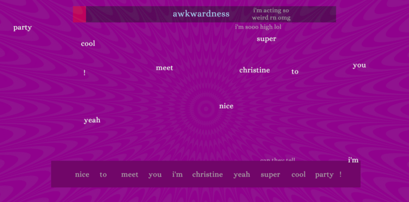 Too High también funciona como una parodia de la ansiedad social masiva en las fiestas.