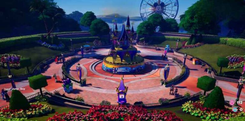 Cómo mirar a través de los binoculares en Fortnite Disneyland Game Rush
