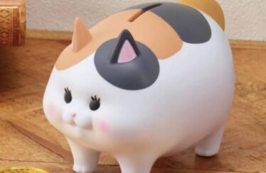 Hucha FFXIV Fat Cat lista para guardar monedas