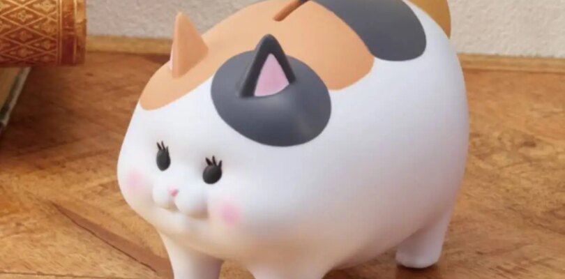 Hucha FFXIV Fat Cat lista para guardar monedas