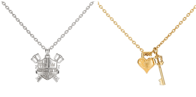 Los collares de New Kingdom Hearts cuentan con candado y escudo de armas