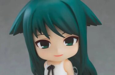 La figura Nendoroid de Saya no Uta viene con exhibición en la sala de carne