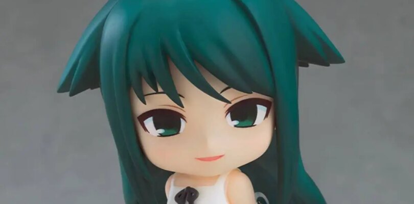 La figura Nendoroid de Saya no Uta viene con exhibición en la sala de carne