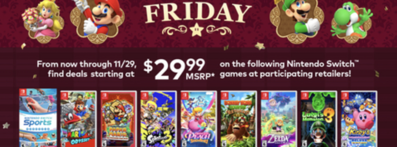 Ofertas de juegos de Switch y Switch 2 del Black Friday 2025, eventos compartidos