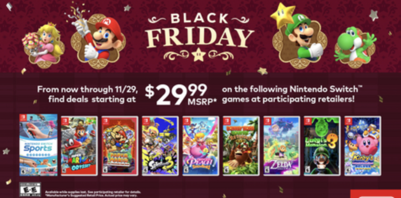 Ofertas de juegos de Switch y Switch 2 del Black Friday 2025, eventos compartidos