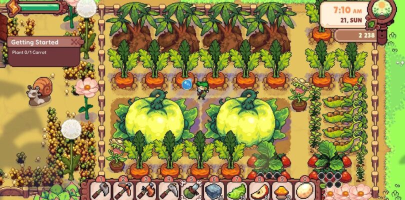 Fourleaf Fields es un simulador de agricultura en el que todos somos diminutos