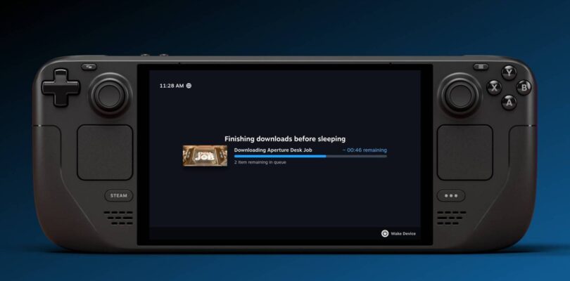 La actualización de Steam Deck habilita un nuevo modo de bajo consumo para descargas