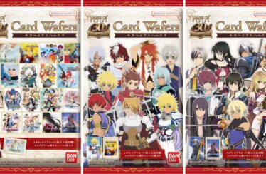 Las obleas de tarjetas del 30 aniversario de la serie Tales of llegan a Japón