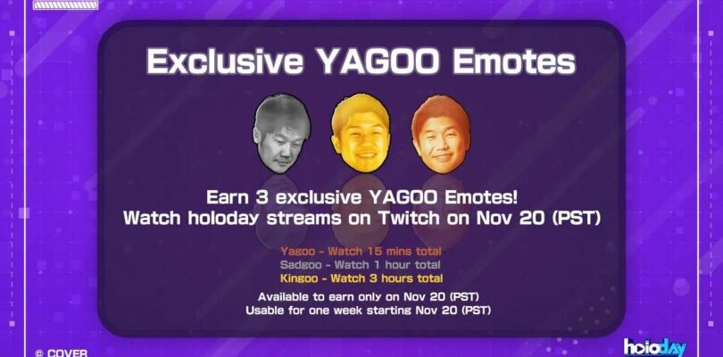 Twitch es consciente del problema de desbloqueo del gesto Holoday Hololive Yagoo