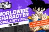 Comienza la encuesta mundial de popularidad de personajes de Dragon Ball