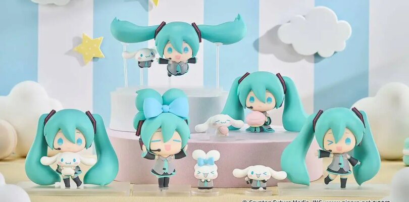 Las figuras de Chibi Cinnamoroll x Hatsune Miku se lanzarán en 2026