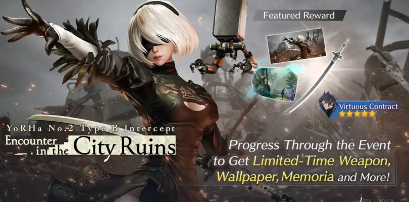 FFVII Ever Crisis 2B y Pod 042 NieR Boss Fight detallada